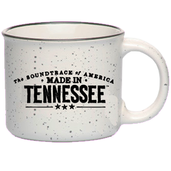 The Soundtrack of America Made in Tennessee Campfire Coffee Mug - Speckled White - PRE-ORDER
