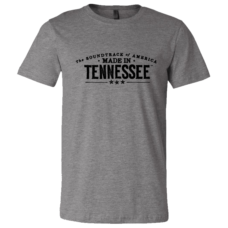 The Soundtrack of America Made in Tennessee T-Shirt - Track Grey